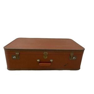 Vintage Lady Baltimore Hard Shell Luggage Suitcase Brown